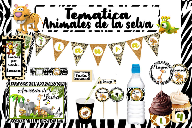 Animales de la selva - Digital - Dulceamorina